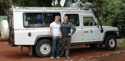 David and Travis at Ngorongoro Crater