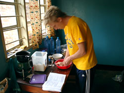 Kneading tortilla dough